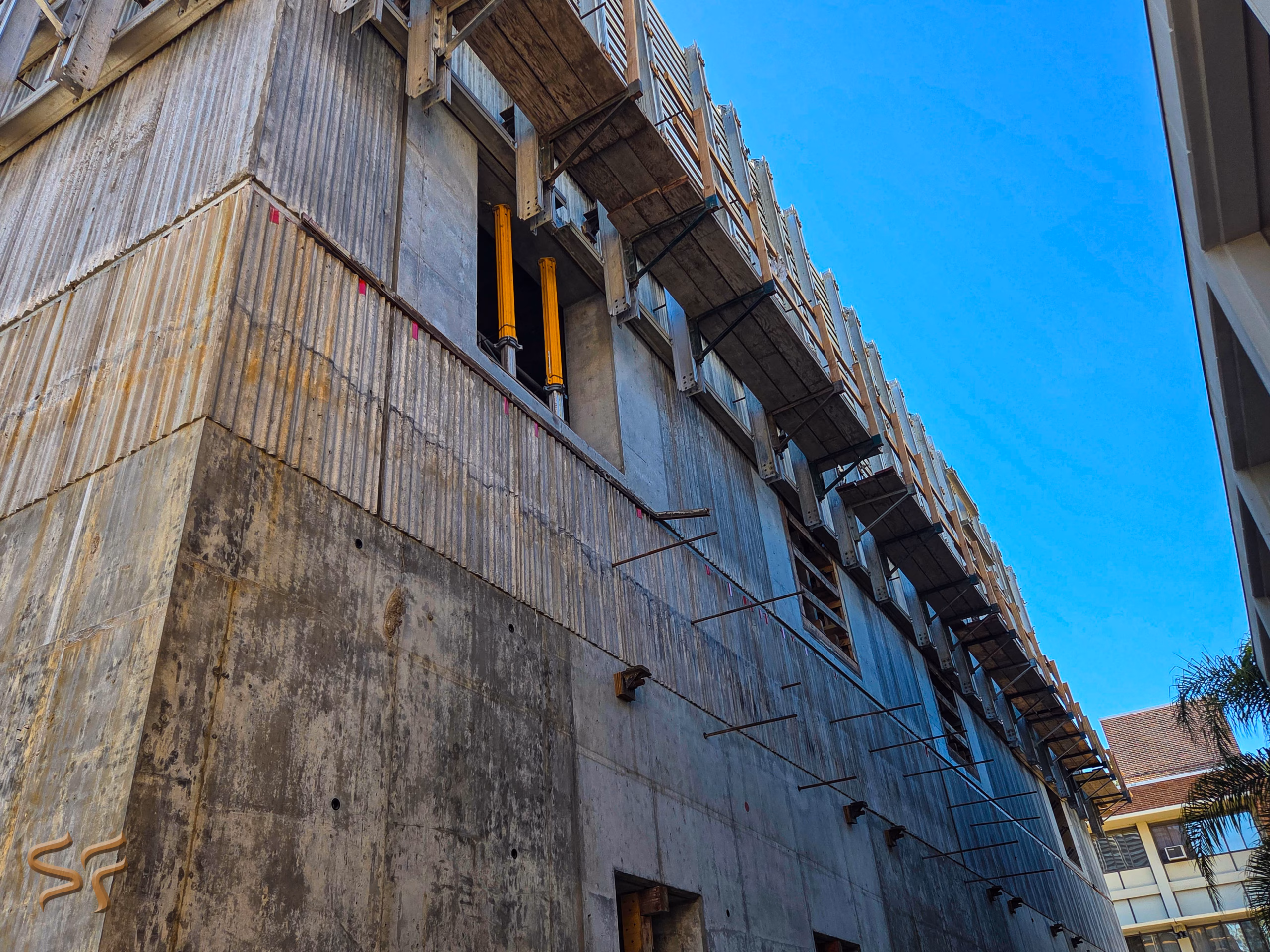 Custom Wave Flute texture detail — LACC building
