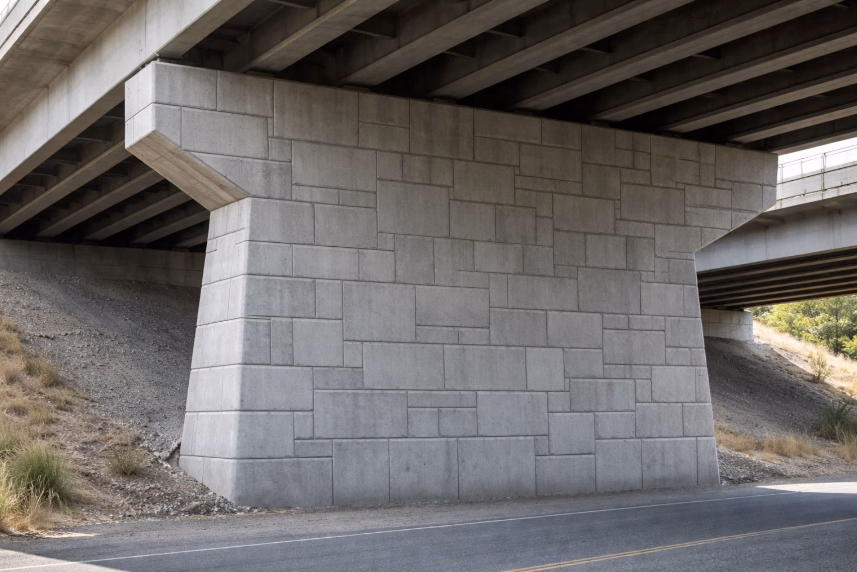 Bridge abutment formliner project